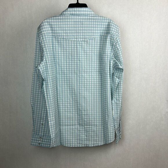 Sendero Provision Co Confluence Tech Shirt Sz XL Blue White Long Sleeve Snap But - Picture 5 of 8